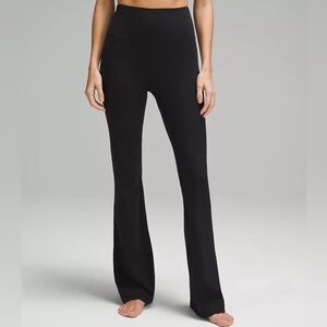 NWT Lululemon Black Groove HR Split-Hem Flare *Nulu Pants Size 10
